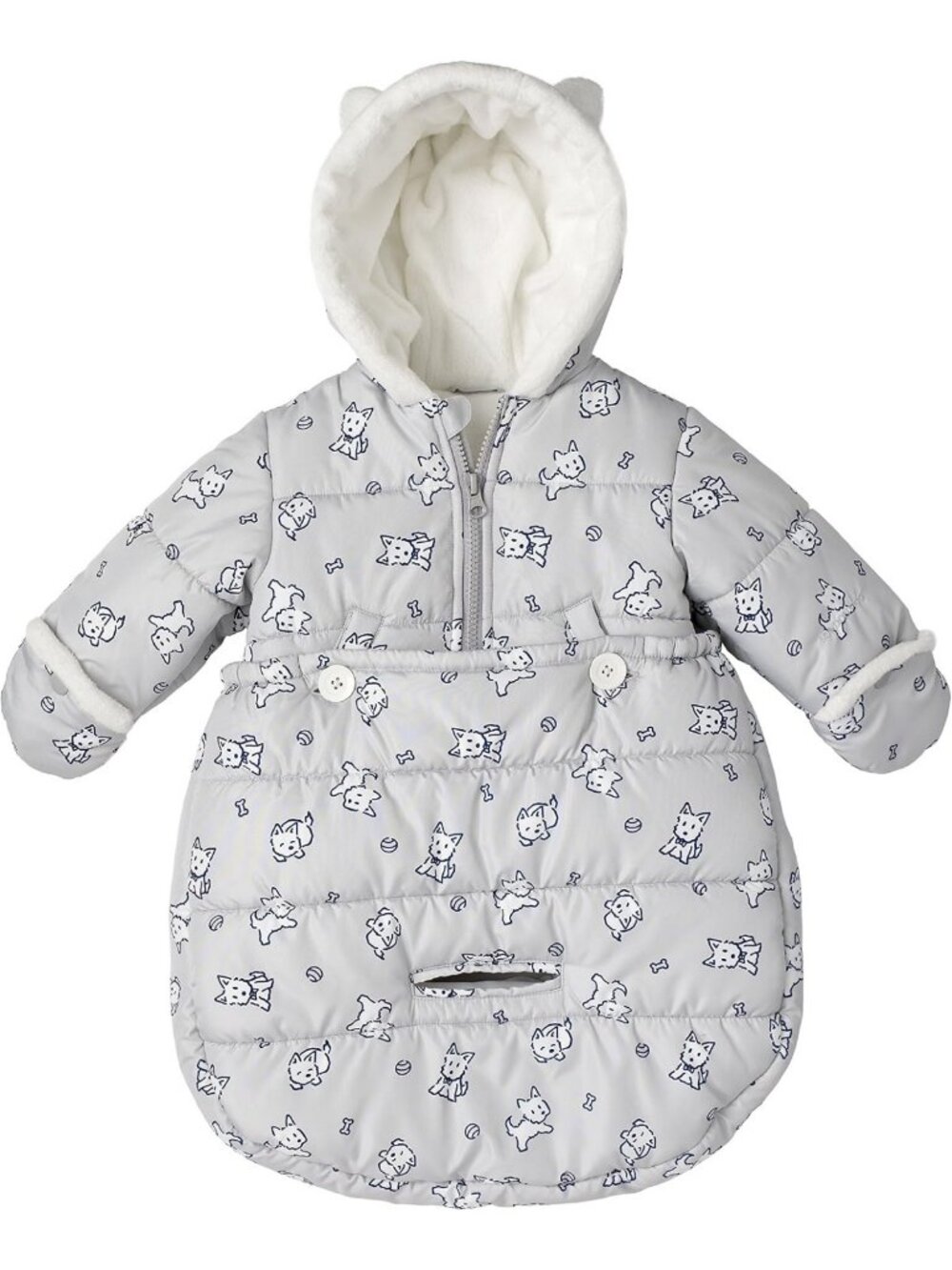 Cozy Newborn Puffer Snowsuit Bunting Bag for Baby Girl/Boy - Warm Carseat Cover